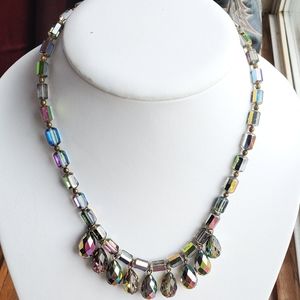 Vintage multifaceted crystal necklace